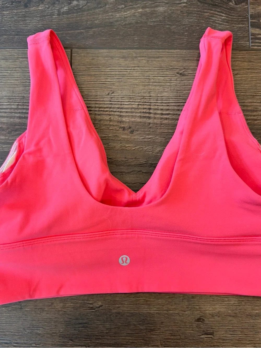 Lululemon Glaze Pink V-Neck Align Bra size 10